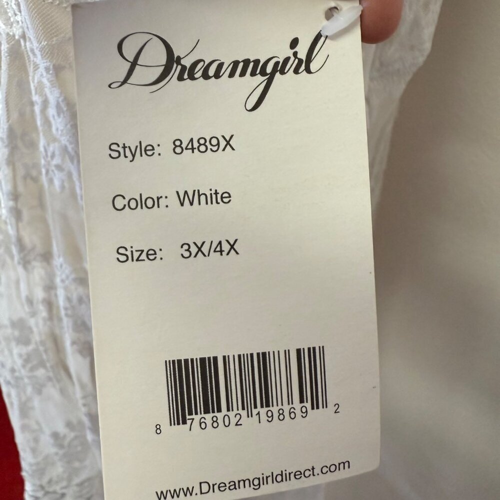Womens White Lace Bust Sheer Long NightGown With Slit Bridal Romantic Lingerie - Picture 11 of 15